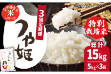 【全3回定期便】【甘みと旨みのお米】長崎県産米 （つや姫） 計15kg （5kg×3回）【ながさき西海農業協同組合】 [QAZ016] / 長崎県 佐々町