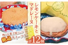 【当店自慢！焼き菓子詰め合わせ】 レモンケーキ と マドレーヌ 計12個入【栗まんじゅう本舗 小田製菓】 [QAR010]
