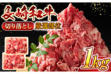 長崎和牛 切り落とし 1kg(500g×2p）きりおとし 切り落とし 牛肉 A4 国産 牛肉 黒毛和牛 小分け 牛肉 和牛 冷凍【株式会社 MEAT PLUS】 [QBS006] 