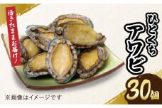 【小ぶりで料理に使いやすい！】 上五島産 養殖 ひとくち アワビ 活 厳選 30個 刺身 ステーキ 生 【豊建設株式会社】 [RAE002]