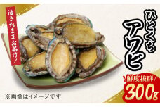 【小ぶりで料理に使いやすい！】 上五島産 養殖 ひとくち アワビ 活 厳選 300g 刺身 ステーキ 生 【豊建設株式会社】 [RAE005]