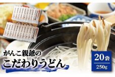 【大容量！強いコシ！】がんこ親爺のこだわりうどん 250g×20袋 五島うどん うどん 乾麺 麺 保存食 業務用 大容量 【中本製麺】 [RAO011]