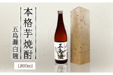 【上五島産の芋で作る本格芋焼酎】五島灘 白麹 1800ml×1本【五島灘酒造】 [RAW009]