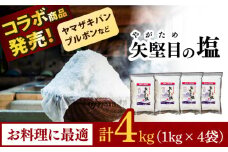 【多数の企業とコラボ実績あり】五島列島の澄んだ海水を炊き上げてできた 漬物用塩 1kg×4袋 塩 しお 海塩 ソルト 海水 大容量 漬物 梅干し 調味料 【やがため】 [RBM005]