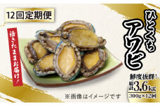 【全12回定期便】【活きたままお届け！】 上五島産 養殖 ひとくち アワビ 活 厳選 300g 刺身 ステーキ 生 【豊建設株式会社】 [RAE017]