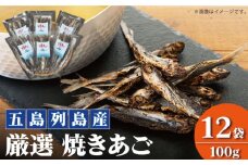 【五島列島産】 厳選 焼きあご 100g×12袋【新魚目町漁業協同組合】 [RBC004]