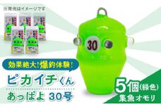 【爆釣体験！カワハギ釣りにはこれ！】 ピカイチくん あっぱよ 30号 緑色 5個入り / カワハギ釣り 釣り道具 釣り具 釣り 釣具 カワハギ オモリ おもり 【フジ製作】 [RBS004]