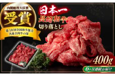 【全6回定期便】【日本一の和牛】長崎和牛 切り落とし 約400g （カタ、モモ、バラ、ロース、スネのいずれか）【合同会社　肉のマルシン】 [RCI039]