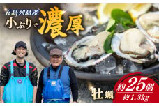 養殖カキ 五島小町 生食用 養殖 牡蠣 かき 殻付き 約1.3kg 約25個入　【五島オイスター】 [RCN001] 