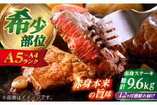 【全12回定期便】長崎和牛 希少部位 赤身 ステーキ 200g×4 【KRAZY MEAT】 和牛 肉 牛肉 BBQ 冷凍 A5 A4 [RCQ010]