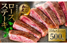  熊本和王 ロースステーキ 500g 黒毛和牛 和王 ステーキ ロース