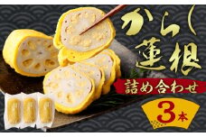 からし蓮根 約310g×3本 詰め合わせ 熊本名物 辛子蓮根