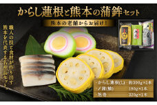 からし蓮根と熊本の蒲鉾セット 計800g 旭巻 〆蒲 かまぼこ 蒲鉾