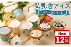 弘乳舎 アイス バラエティセット 6種 110ml×12個