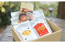 無添加・無着色 くまもと野菜畑スープ ミネストローネ&押麦入り 各4袋セット 計8袋