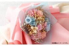 【スカイピンク】 プリザーブドフラワーの花束