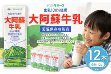 大阿蘇牛乳 1L×12本 合計12L らくのうマザーズ  常温保存 成分無調整牛乳 生乳100%使用 乳飲料 乳性飲料 ロングライフ 長期保存 送料無料
