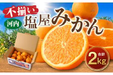 ＜2025年11月発送予定＞【不揃い】選べる 河内 塩屋みかん 2kg 早生みかん 熊本 国産 みかん 蜜柑 ミカン 果物 くだもの フルーツ 