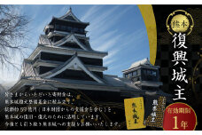 復興城主 有効期限1年 熊本城 城主の証 城主手形 デジタル芳名板（希望者のみ）