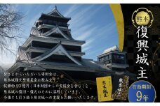 復興城主 有効期限9年 熊本城 城主の証 城主手形 デジタル芳名板（希望者のみ）