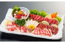 【桜屋】 馬刺し6種540g （専用醤油付き 150ml×1本） 赤身 コウネ ハツ サガリ フタエゴ ユッケ 