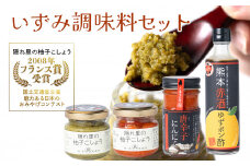 いずみ調味料セット（柚子こしょう 青唐辛子にんにく ゆずポン酢など）