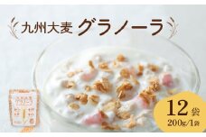 九州 大麦 グラノーラ 200g×12袋 香料 保存料の添加物は不使用