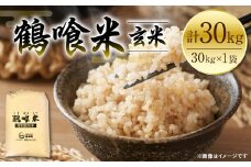 【先行予約】 《令和7年産》 鶴喰米 玄米30kg くまさんの輝き 米 白米 熊本県産 国産 【2025年10月中旬より順次発送】