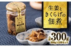 生姜ときくらげの佃煮 3本セット 生姜 きくらげ 佃煮 八代市 東陽町