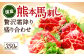 【国産】熊本馬刺し 高級霜降り贅沢3種食べ比べ