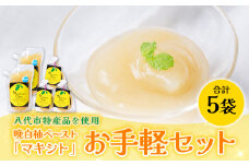 熊本県 八代市産 晩白柚 ペースト「マキシト」『お手軽セット』（合計740g） ばんぺいゆ 柑橘 手作り