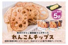 蓮根チップス（からし蓮根味）20g×5袋 れんこん