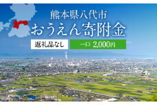八代市 への寄付（返礼品はありません）応援 寄付 2,000円