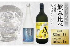 八代不知火蔵 白水 米焼酎 720ml 八つ星 和柑橘 クラフトジン 700ml  飲み比べ 各1本 (計2本) 瓶