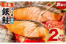 【人気急上昇中！】 【訳あり】 銀鮭 切り身 たっぷり合計 2kg （鮭 塩鮭 サケ サーモン 甘塩 切身 切り身 大容量 人気の鮭 カマ 希少 魚 鮮魚 冷凍）