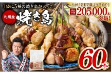 やきとり5種 60本(約1.5kg) 焼き鳥 焼鳥 国産 鶏 鶏肉 とり肉 串 九州産 冷凍 小分け ねぎま むね とろ もも 砂肝 つくね BBQ パーティー おつまみ セット バラエティーパック ランキング入り！ 人気急上昇中！ 【順次発送】