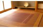 熊本県八代市産のい草を使って織り上げたラグ『DXランクス』(サイズ：95cm×150cm)(カラー：ワイン)