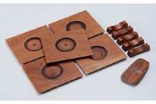 茶さじ、箸置き、コースターセット（桐箱入り）