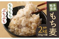 熊本県産 もち麦 2kg 500g×4袋