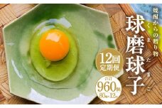【定期便12回】球磨球子 80個×12回 合計960個 鶏卵 卵 玉子 たまご くまたまご（破損保証有り）
