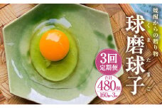 【定期便3回】球磨球子 160個×3回 合計480個 鶏卵 卵 玉子 たまご くまたまご（破損保証有り）