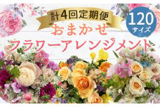 【定期便年4回】おまかせ フラワーアレンジメント(120サイズ)