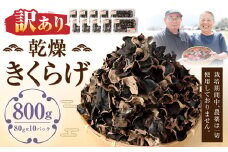 【訳あり】乾燥きくらげ 800g （80g×10パック） 熊本県 乾燥 きくらげ キクラゲ 木耳 きのこ キノコ 国産 人吉市産
