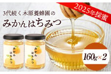 みかんはちみつ 160g×2本セット  320g 木原養蜂園《30日以内に出荷予定(土日祝除く)》 熊本県 荒尾市 純粋蜂蜜 蜂蜜 国産 ミカン 蜜柑