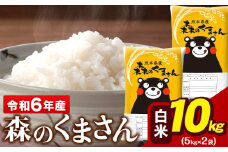令和6年産  森のくまさん 10kg 5kg × 2袋  白米 熊本県産 単一原料米 森くま《7-14営業日以内に出荷予定(土日祝除く)》送料無料