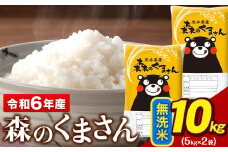 令和6年産  無洗米  森のくまさん 10kg 5kg × 2袋  熊本県産 単一原料米 森くま《7-14営業日以内に出荷予定(土日祝除く)》送料無料