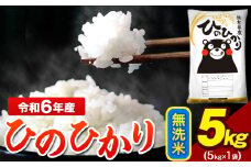 令和6年産 ひのひかり 無洗米 5kg 《7-14営業日以内に出荷予定(土日祝除く)》 5kg×1袋 熊本県産（荒尾市産含む） 米 精米 ひの