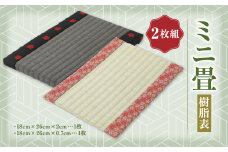 ミニ畳 樹脂表 2枚組 畳 インテリア 熊本県産 合資会社一期﨑畳店