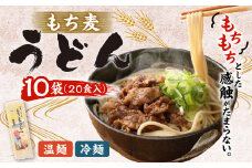 もち麦 うどん 計1.8kg（180g×10） 水俣市 もち麦工房