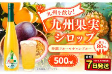 九州を飲む！九州果実 シロップ 沖縄フルーツチャンプルー 果物 フルーツ パインアップル タンカン シークァーサー パッションフルーツ ジュース